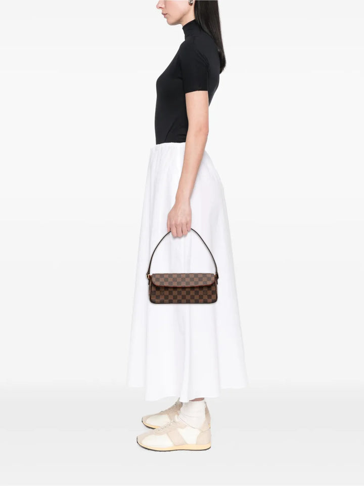 Louis Vuitton Pre Owned 2002 Damier Ebene Recoleta Shoulder Bag — Same as shown — Size One Size — Side View
