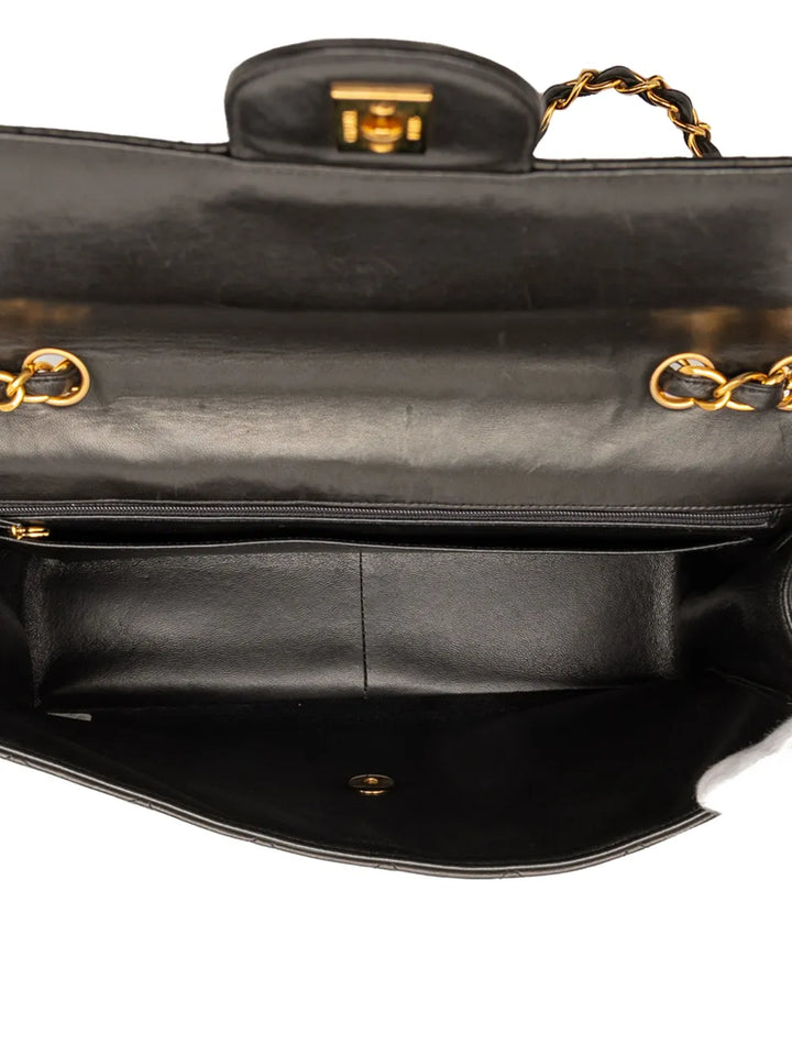 Chanel Pre Owned 1994 1996 Jumbo Classic Lambskin Single Flap Shoulder Bag — Same as shown — Size One Size — Top View