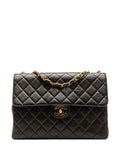 Chanel Pre Owned 1994 1996 Jumbo Classic Lambskin Single Flap Shoulder Bag — Same as shown — Size One Size — Front View