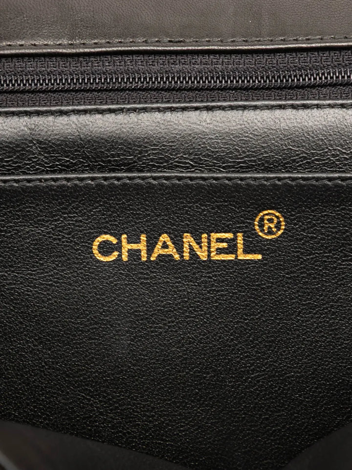 Chanel Pre Owned 1994 1996 Jumbo Classic Lambskin Single Flap Shoulder Bag — Same as shown — Size One Size — Detail View