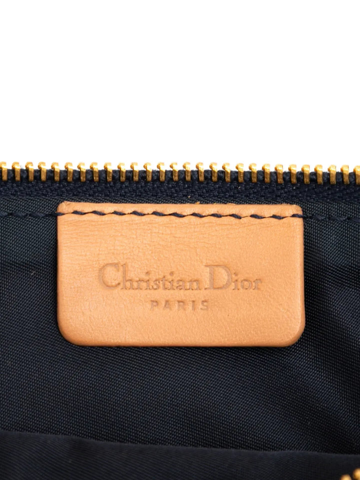 Christian Dior Pre Owned 2001 Mini Denim Saddle Pochette Shoulder Bag — Same as shown — Size One Size — Detail View
