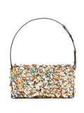 Valentino Garavani Devain Sequin Shoulder Bag — Same as shown — Size One Size — Back View