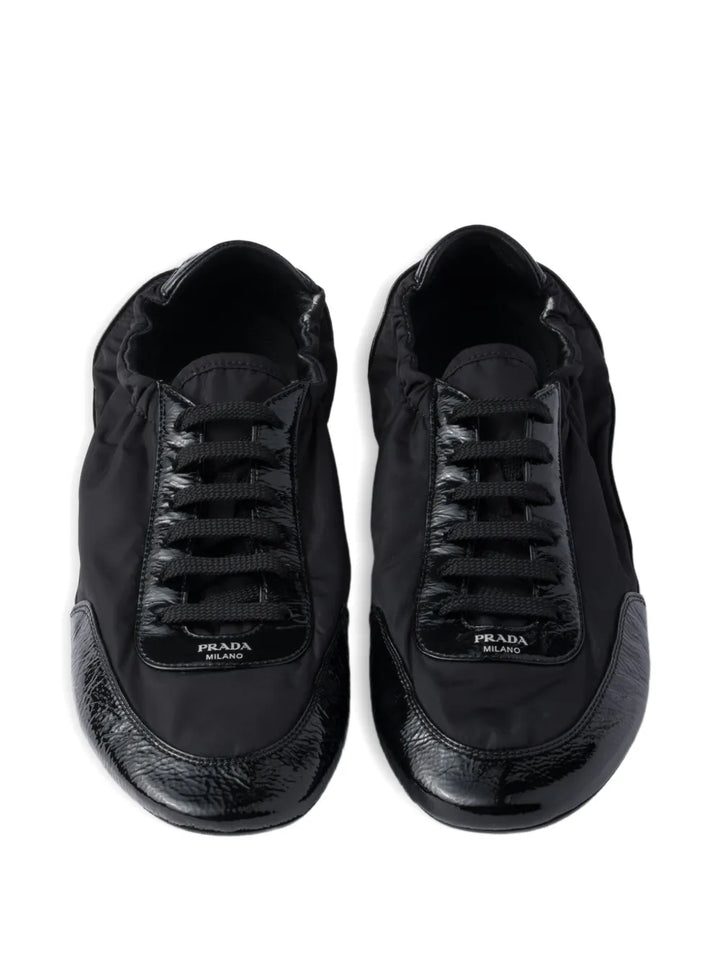 Prada Collapse Re-Nylon — Black — Size US M 3.5 - US W 5 — Back View