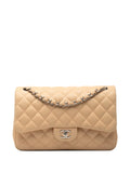 Chanel Pre Owned 2010 2011 Jumbo Classic Lambskin Double Flap Shoulder Bag — Same as shown — Size One Size — Front View