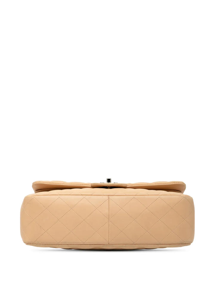 Chanel Pre Owned 2010 2011 Jumbo Classic Lambskin Double Flap Shoulder Bag — Same as shown — Size One Size — Top View