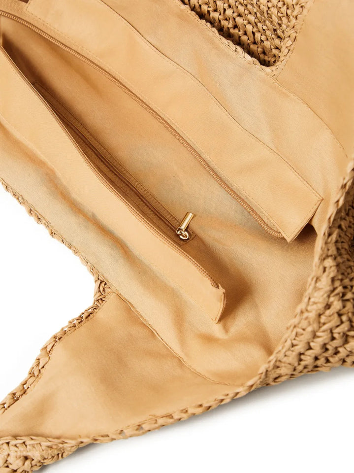 Twinset Woven Effect Logo Plaque Shoulder Bag — Same as shown — Size One Size — Top View