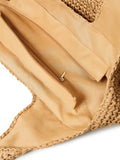 Twinset Woven Effect Logo Plaque Shoulder Bag — Same as shown — Size One Size — Top View