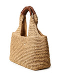 Twinset Woven Effect Logo Plaque Shoulder Bag — Same as shown — Size One Size — Side View