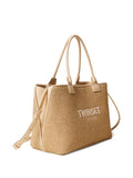 Twinset Woven Tote Bag — Same as shown — Size One Size — Side View