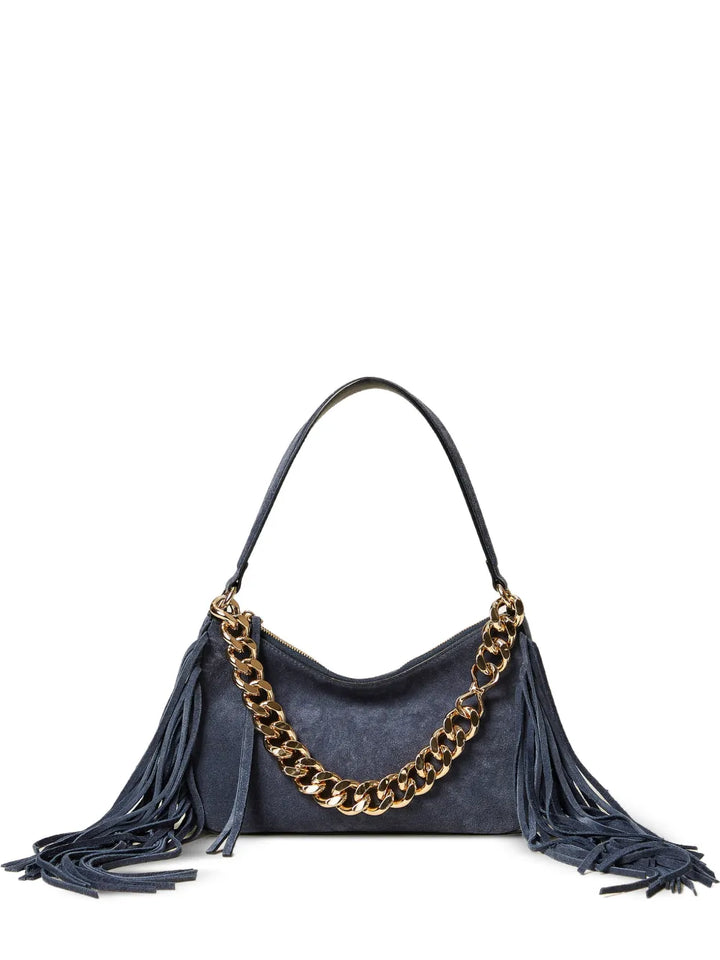 Twinset Liliane Fringed Chain Strap Shoulder Bag — Same as shown — Size One Size — Front View