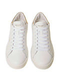 TWINSET Lace-Up Logo-Detail — White — Size US M 3.5 - US W 5 — Back View