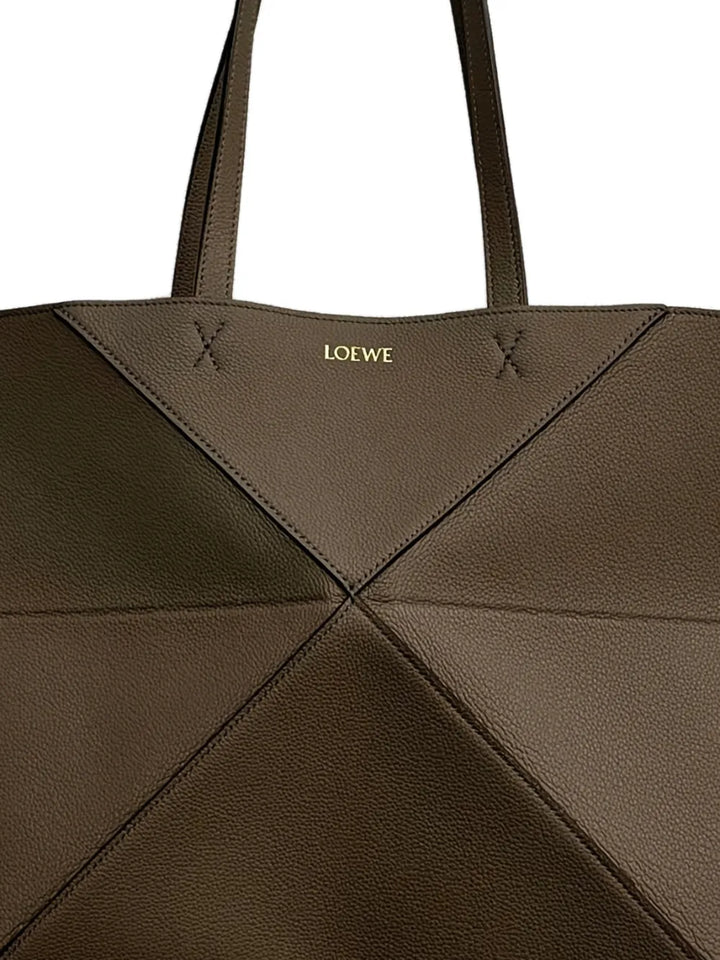 Loewe Medium Puzzle Fold Horizontal Tote Bag — Same as shown — Size One Size — Side View