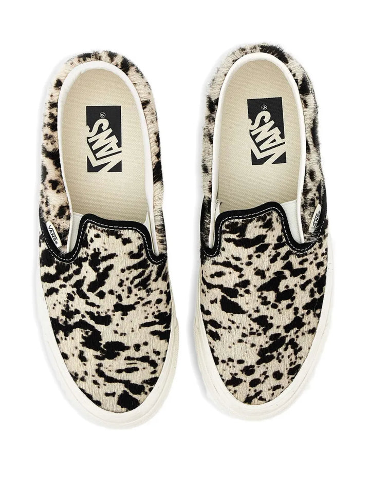 Vans Pony Hair Cowhide Trainers — Red — Size US M 3.5 - US W 5 — Top View