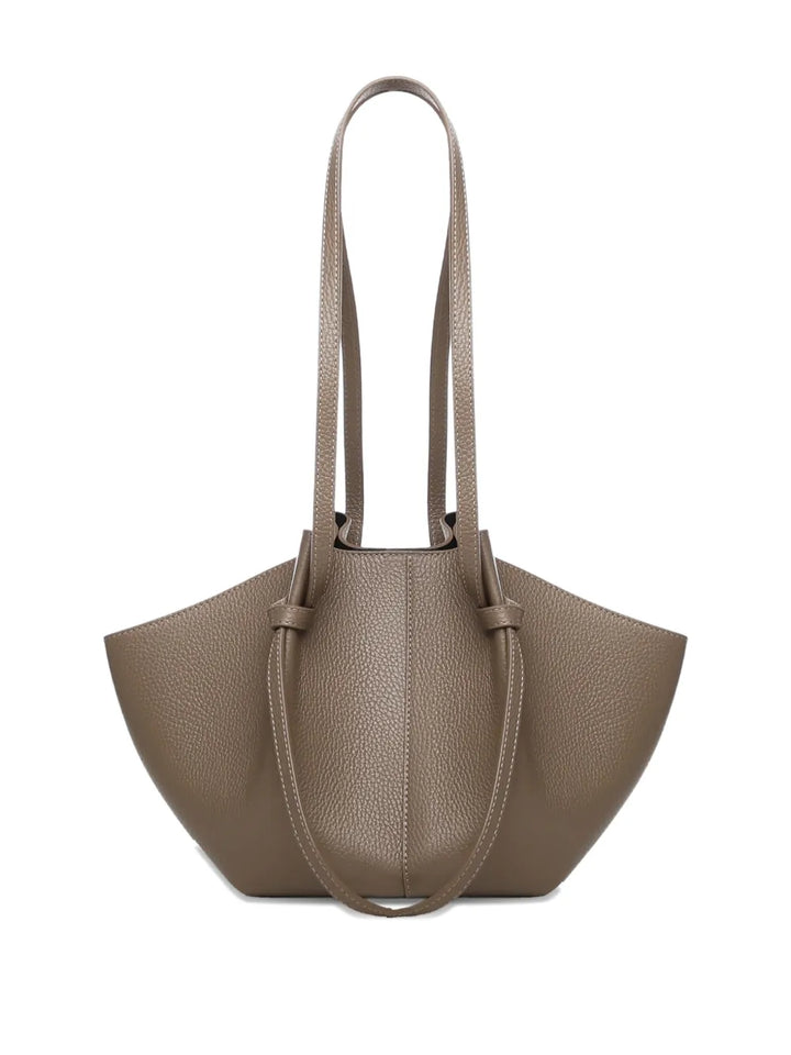 Yuzefi Large Mochi Pebble Grain Knot Leather Shoulder Bag — Same as shown — Size One Size — Side View