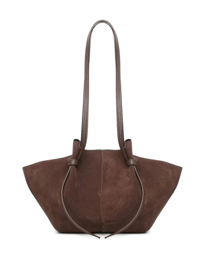 Yuzefi Large Mochi Suede Knot Shoulder Bag — Same as shown — Size One Size — Side View