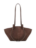 Yuzefi Large Mochi Suede Knot Shoulder Bag — Same as shown — Size One Size — Side View