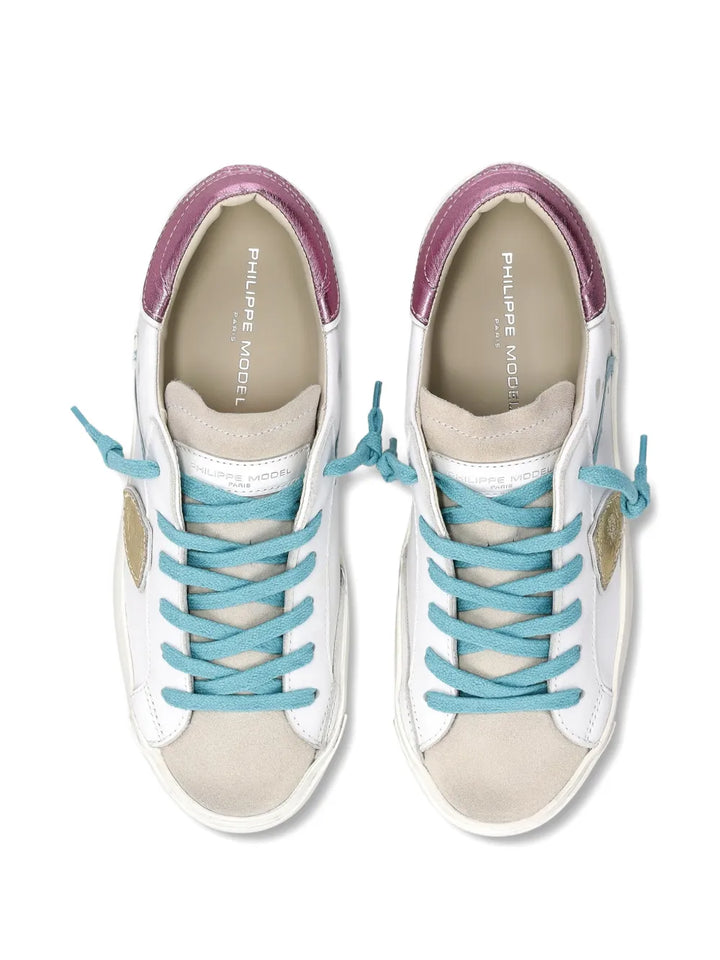 Philippe Model Paris Triangle-Logo Trainers — White — Size US M 3.5 - US W 5 — Back View