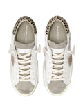 Philippe Model Paris Animal Print Prsx Low Trainers — White — Size US M 3.5 - US W 5 — Back View