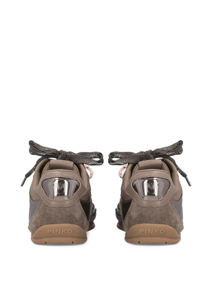 PINKO Lace-Up — Dark Brown — Size US M 3.5 - US W 5 — Top View