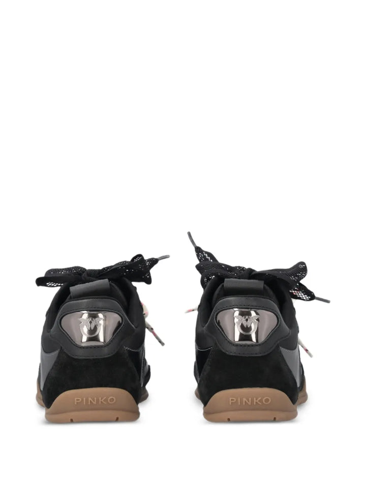 PINKO Lace-Up Panelled — Black — Size US M 3.5 - US W 5 — Top View