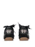 PINKO Lace-Up Panelled — Black — Size US M 3.5 - US W 5 — Top View