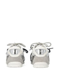 PINKO Logo Lace-Up — Grey — Size US M 3.5 - US W 5 — Top View