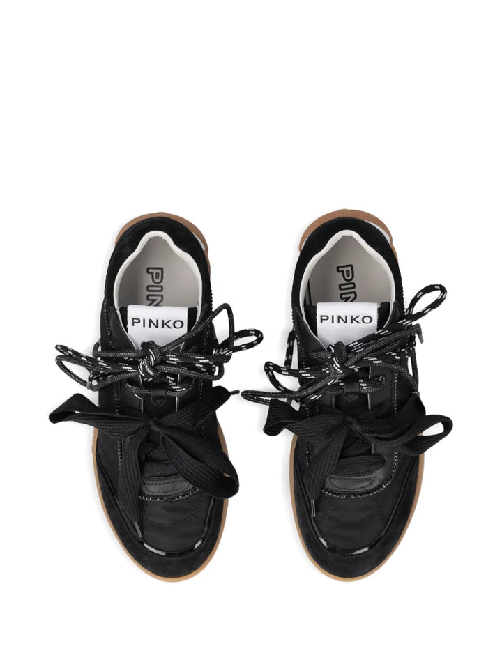PINKO Lace-Up Black — Black — Size US M 3.5 - US W 5 — Detail View