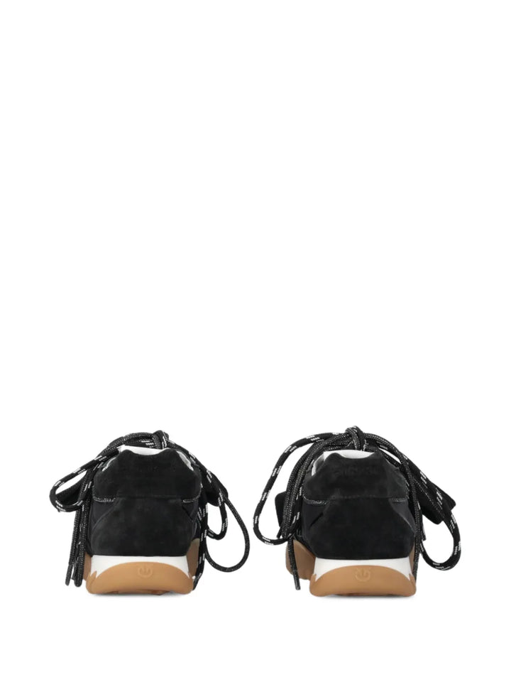 PINKO Lace-Up Black — Black — Size US M 3.5 - US W 5 — Top View