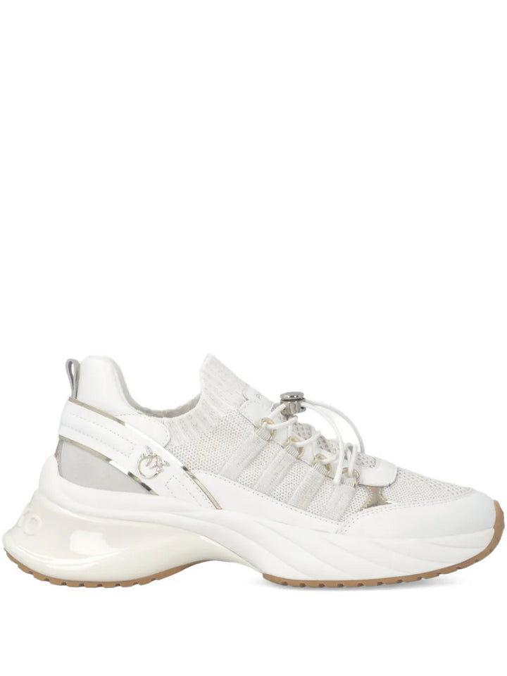 PINKO Ariel Lace-Up — White — Size US M 3.5 - US W 5 — Front View