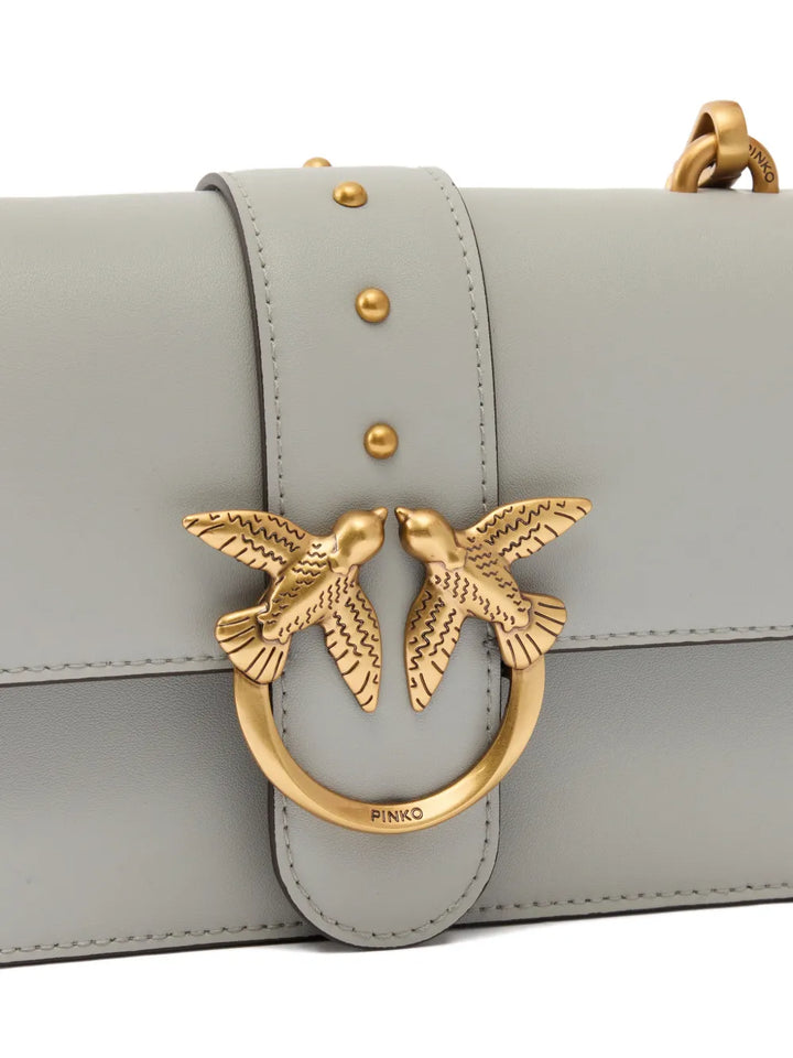 Pinko Small Love One Stud Embellished Shoulder Bag — Same as shown — Size One Size — Back View