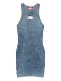 Diesel Sleeveless Mini Dress — Blue — Size XS — Front View