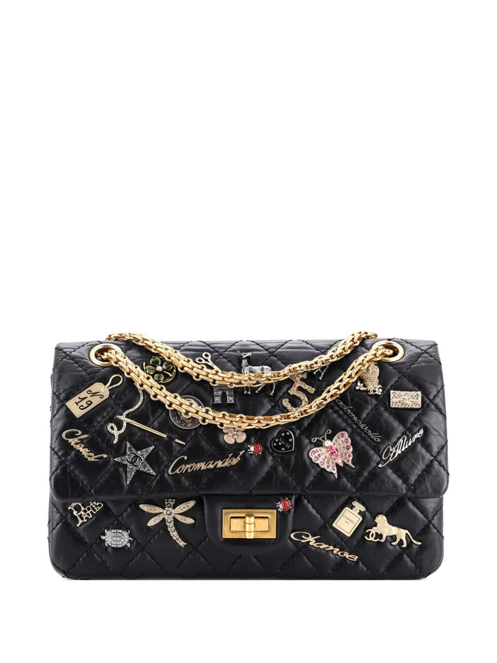Chanel Pre Owned Lucky Charms Reissue 255 Flap Bag Quilted Aged Calfskin 225 Shoulder Bag — Same as shown — Size One Size — Front View
