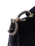 Christian Dior Pre Owned Saddle Handbag Velvet With Crystals Mini Shoulder Bag — Same as shown — Size One Size — Detail View