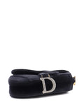 Christian Dior Pre Owned Saddle Handbag Velvet With Crystals Mini Shoulder Bag — Same as shown — Size One Size — Back View