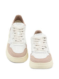 Autry Medalist Suede-Panel Low-Top — White — Size US M 3.5 - US W 5 — Top View