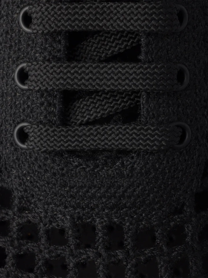 Prada Round-Toe Lace-Up — Black — Size US M 3.5 - US W 5 — Detail View
