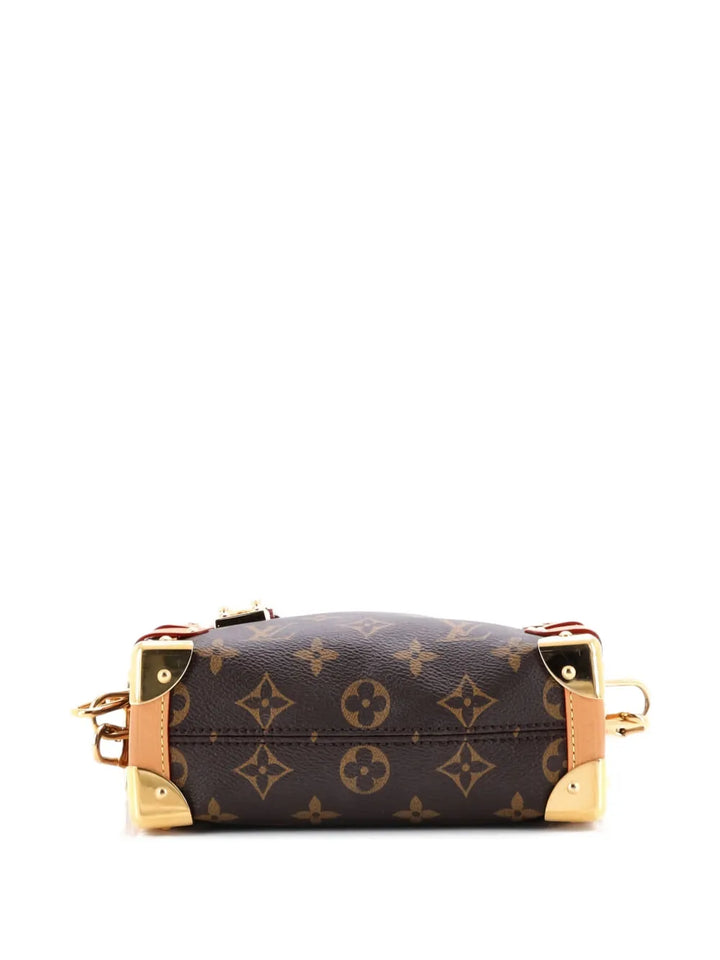 Louis Vuitton Pre Owned Side Trunk Handbag Monogram Canvas Pm Shoulder Bag — Same as shown — Size One Size — Back View