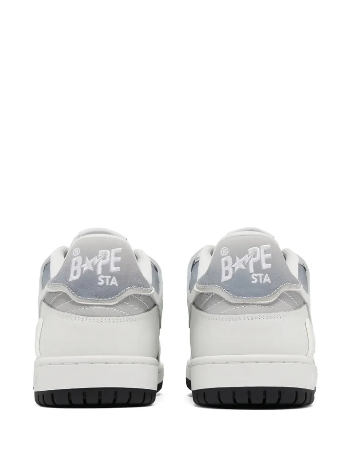 A Bathing Ape?Sk8 Sta Star Panelled Sneakers — White — Size US M 3.5 - US W 5 — Side View