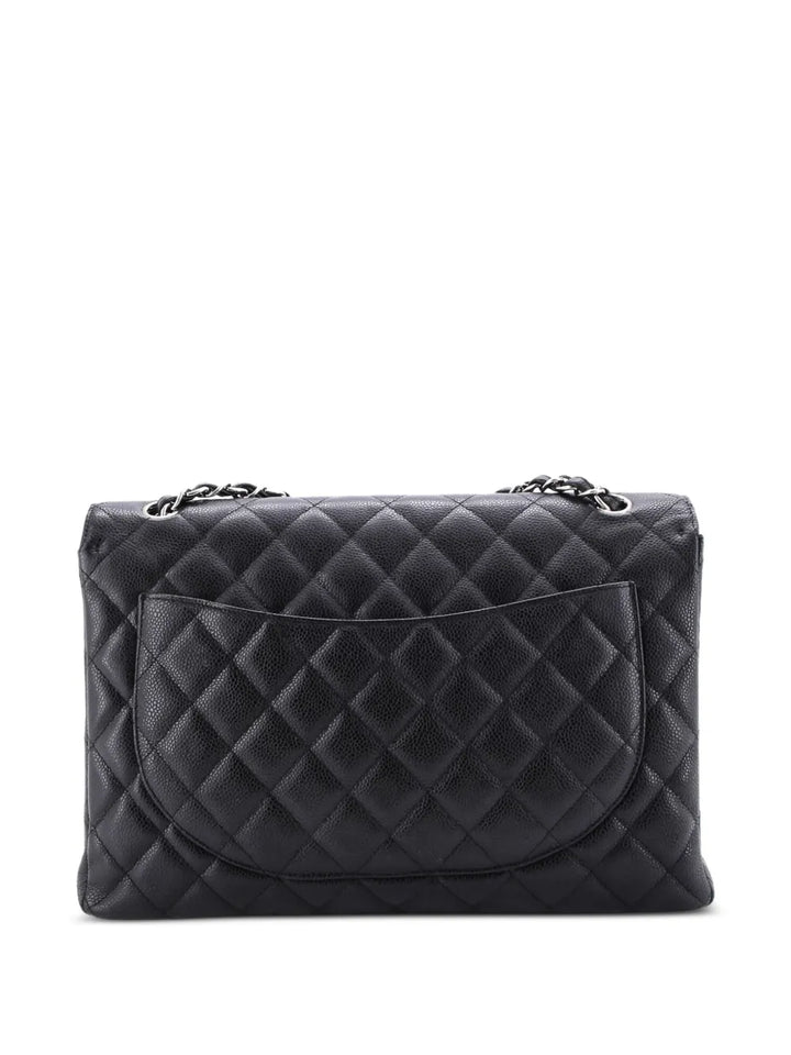 Chanel Pre Owned Classic Single Flap Bag Quilted Caviar Maxi Shoulder Bag — Same as shown — Size One Size — Side View