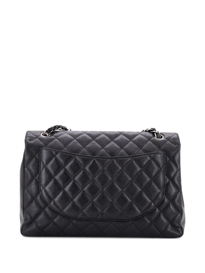 Chanel Pre Owned Classic Single Flap Bag Quilted Caviar Maxi Shoulder Bag — Same as shown — Size One Size — Side View