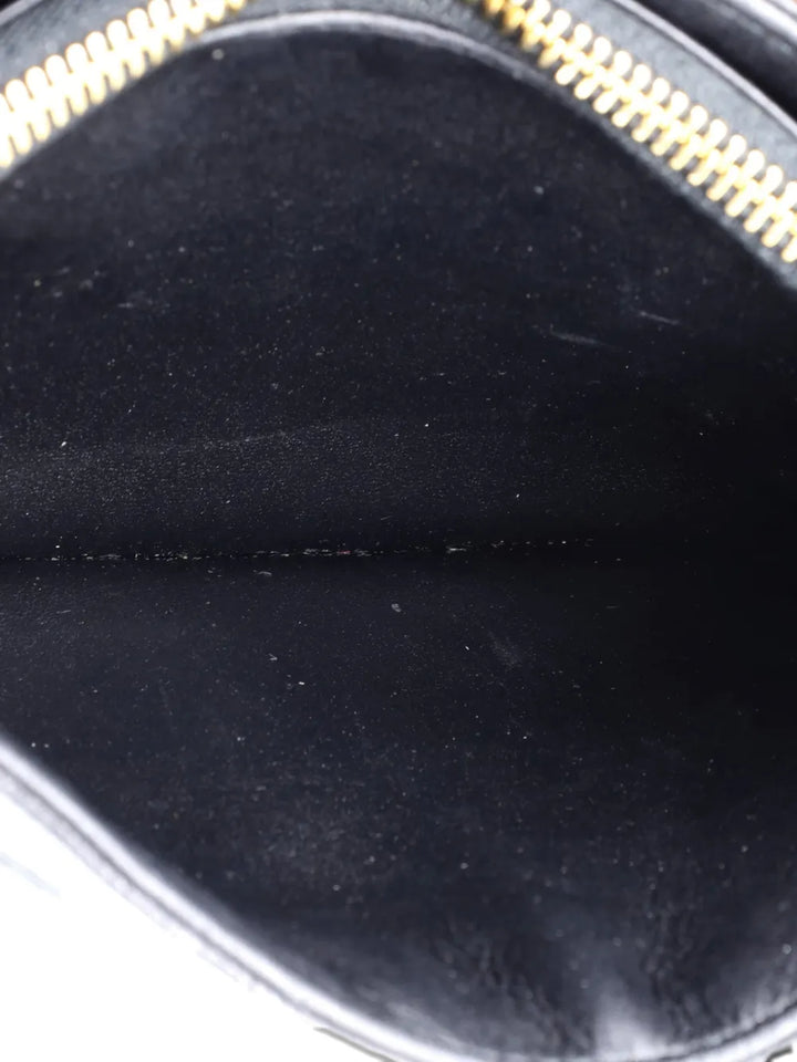 Christian Dior Pre Owned Caro Zipped Pouch With Chain Cannage Quilt Leather Shoulder Bag — Same as shown — Size One Size — Detail View