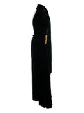 Vpm Atelier Bex Embellished Maxi Dress — Black — Size S — Front View