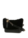 Chanel Pre Owned 2019 Small Gabrielle Fur Trim Shoulder Bag — Same as shown — Size One Size — Top View