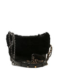 Chanel Pre Owned 2019 Small Gabrielle Fur Trim Shoulder Bag — Same as shown — Size One Size — Side View