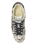 adidas Striped Three Stripe Trainers — White — Size US M 3.5 - US W 5 — Top View