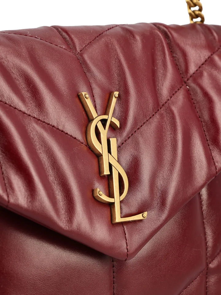 Saint Laurent Small Quilted Puffer Shoulder Bag — Same as shown — Size One Size — Top View