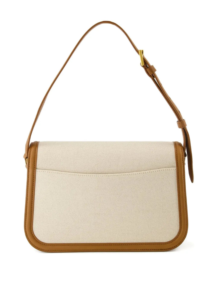 Saint Laurent Cassandre Cotton Shoulder Bag — Same as shown — Size One Size — Side View