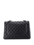 Chanel Pre Owned Classic Double Flap Bag Quilted Caviar Maxi Shoulder Bag — Same as shown — Size One Size — Back View