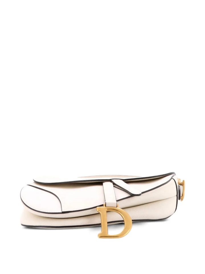 Christian Dior Pre Owned Saddle Handbag Leather Medium Shoulder Bag — Same as shown — Size One Size — Top View