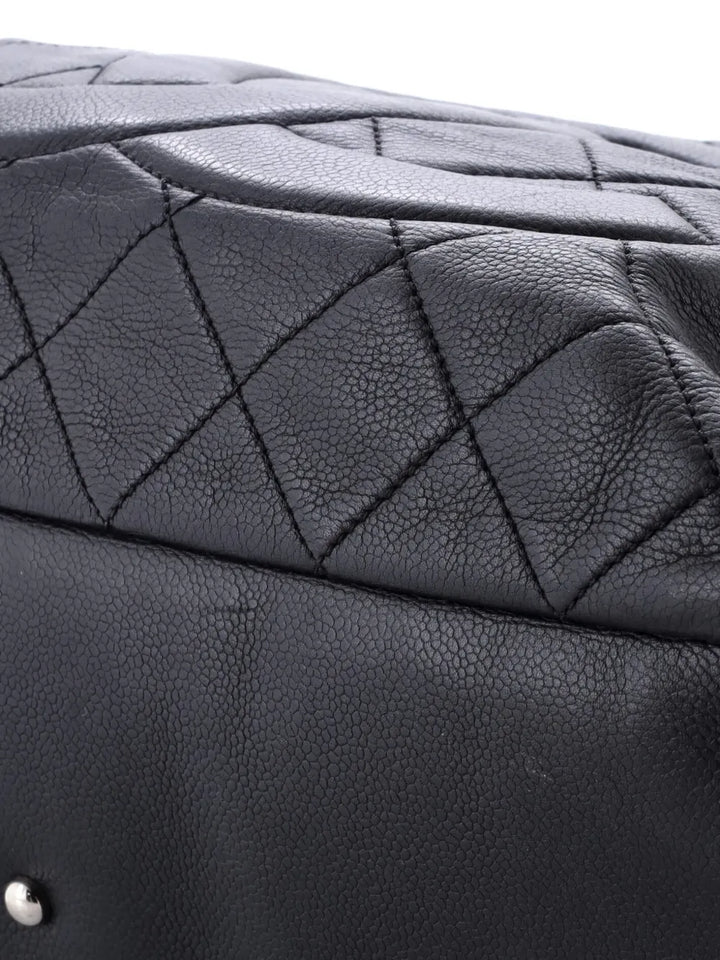 Chanel Pre Owned Timeless Classic Shopping Tote Quilted Caviar Xl Shoulder Bag — Same as shown — Size One Size — Top View